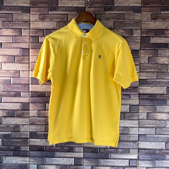 Vintage Women’s Small Tommy Hilfiger Polo Yellow EUC - Picture 1 of 7